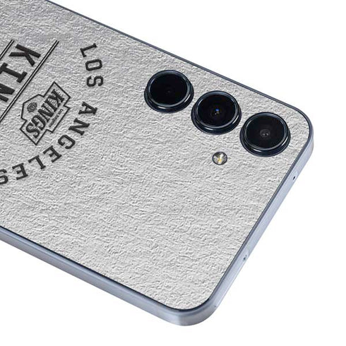 NHL Los Angeles Kings Black Text Galaxy A35 5G Skin